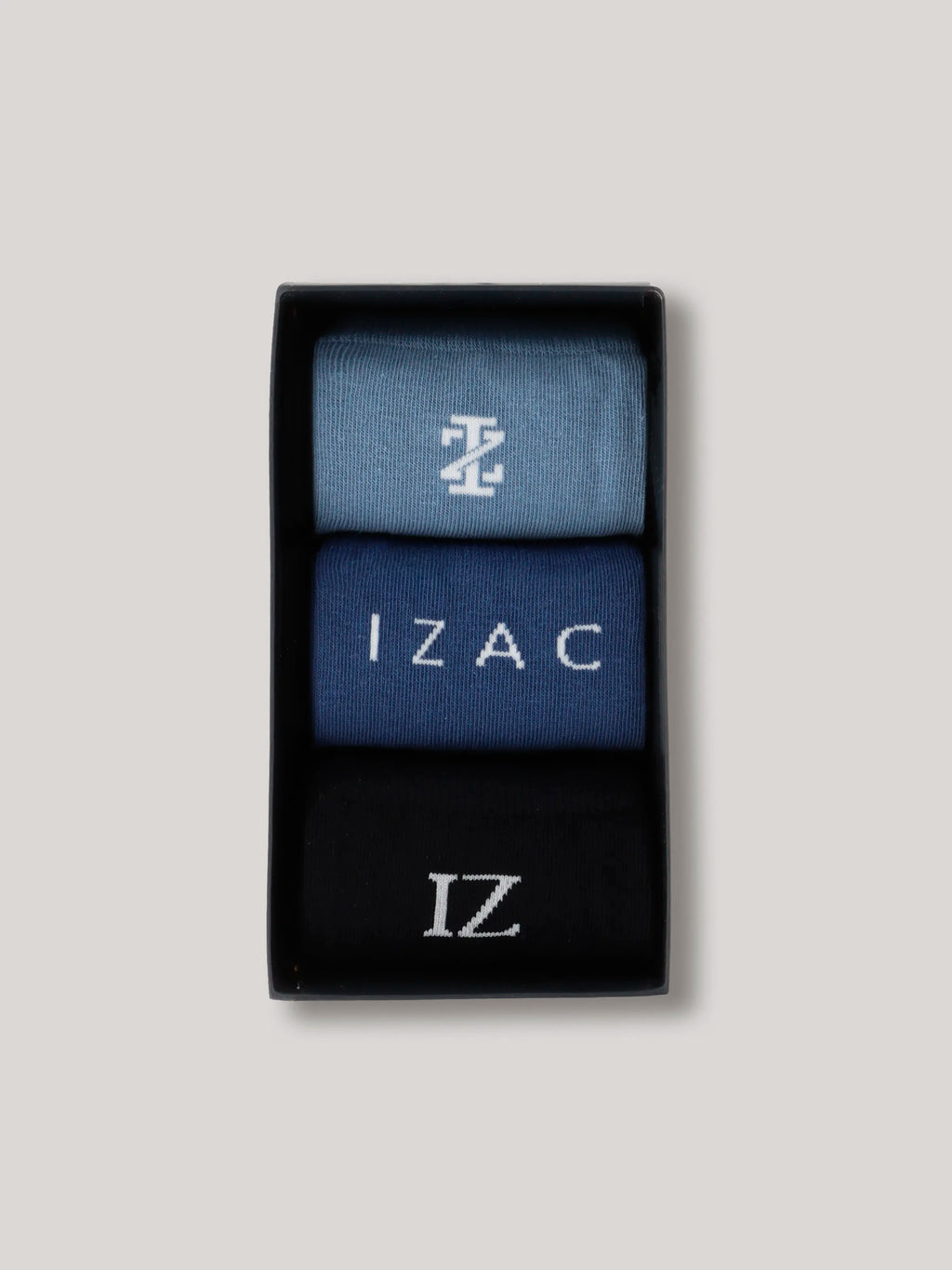 Boîte de chaussettes bleu - IZAC