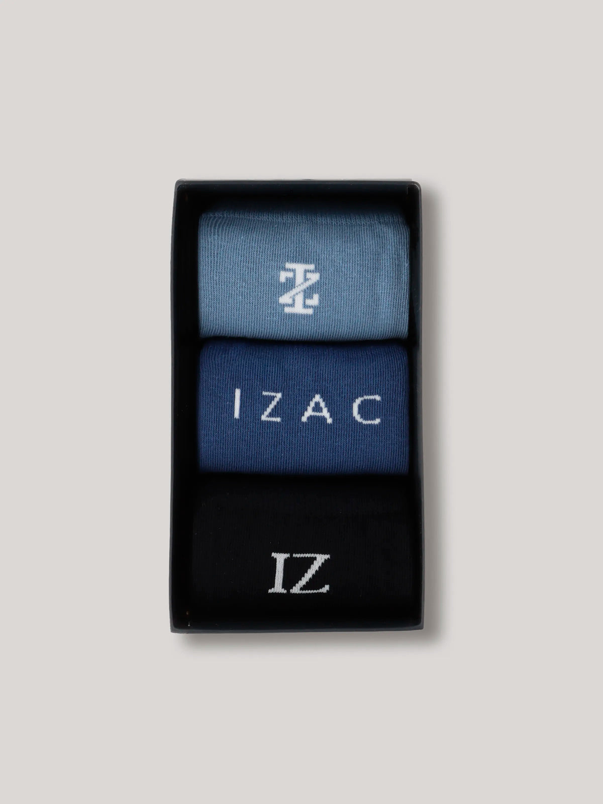 Boîte de chaussettes bleu - IZAC
