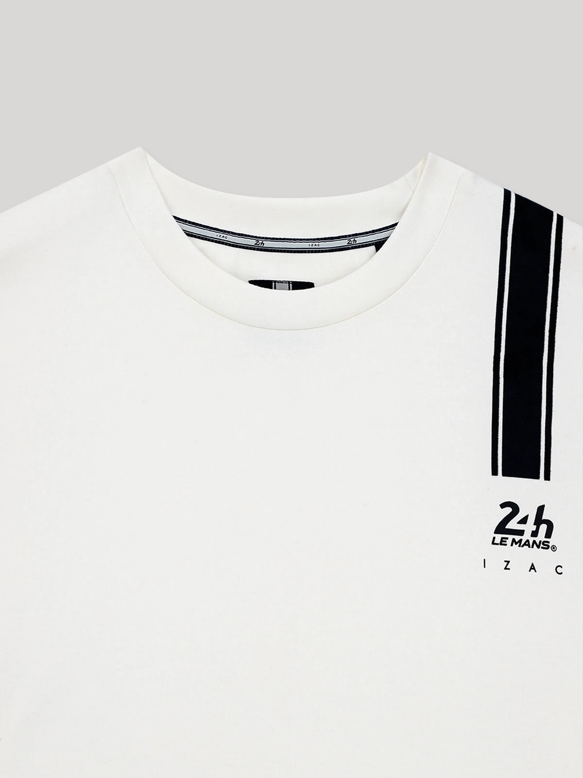 T-shirt col rond écru 24h Le Mans - IZAC