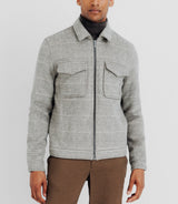 Blouson en laine gris - IZAC