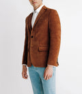 Veste en velours fantaisie camel - IZAC