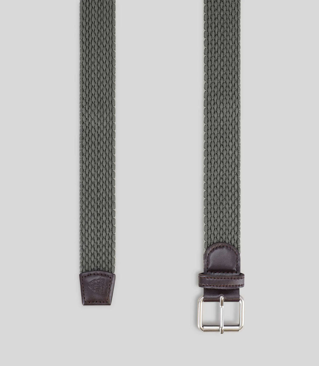 Ceinture tressée kaki - IZAC
