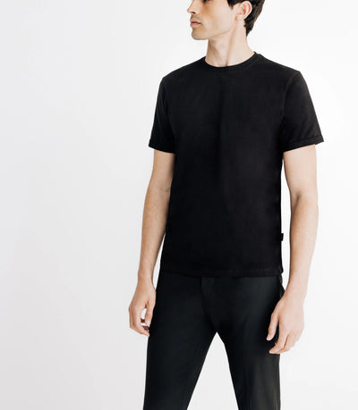 T-shirt en jersey noir - IZAC