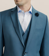 Costume 3 pièces bleu - vert - IZAC