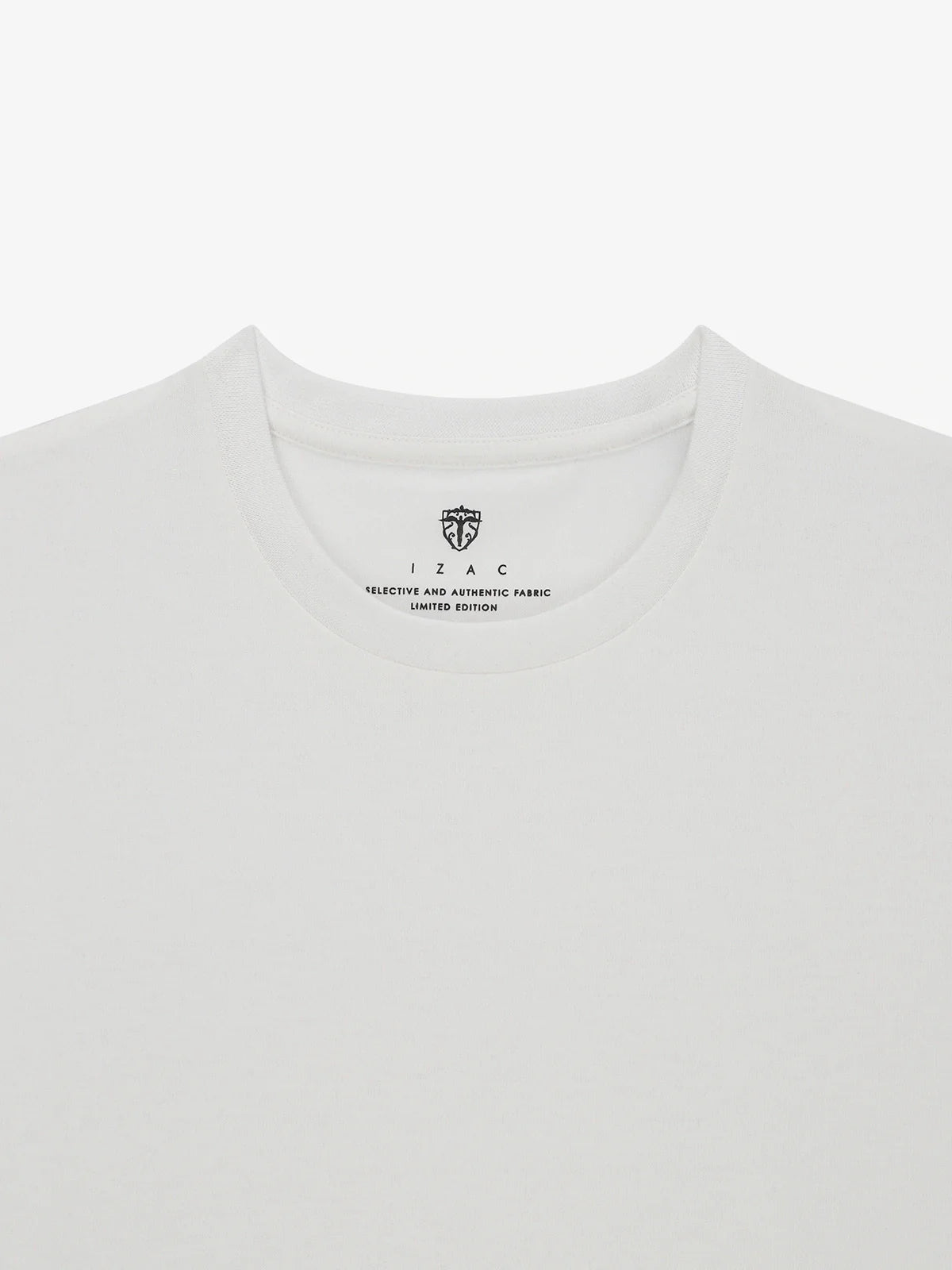 T-shirt col rond blanc - IZAC