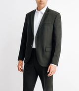 Costume 2 boutons à carreaux kaki - IZAC