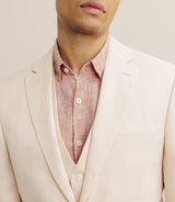 Veste ville 100% lin séparable pêche - IZAC