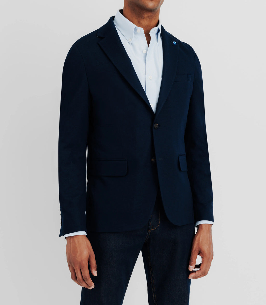 Veste casual 2 boutons marine - IZAC