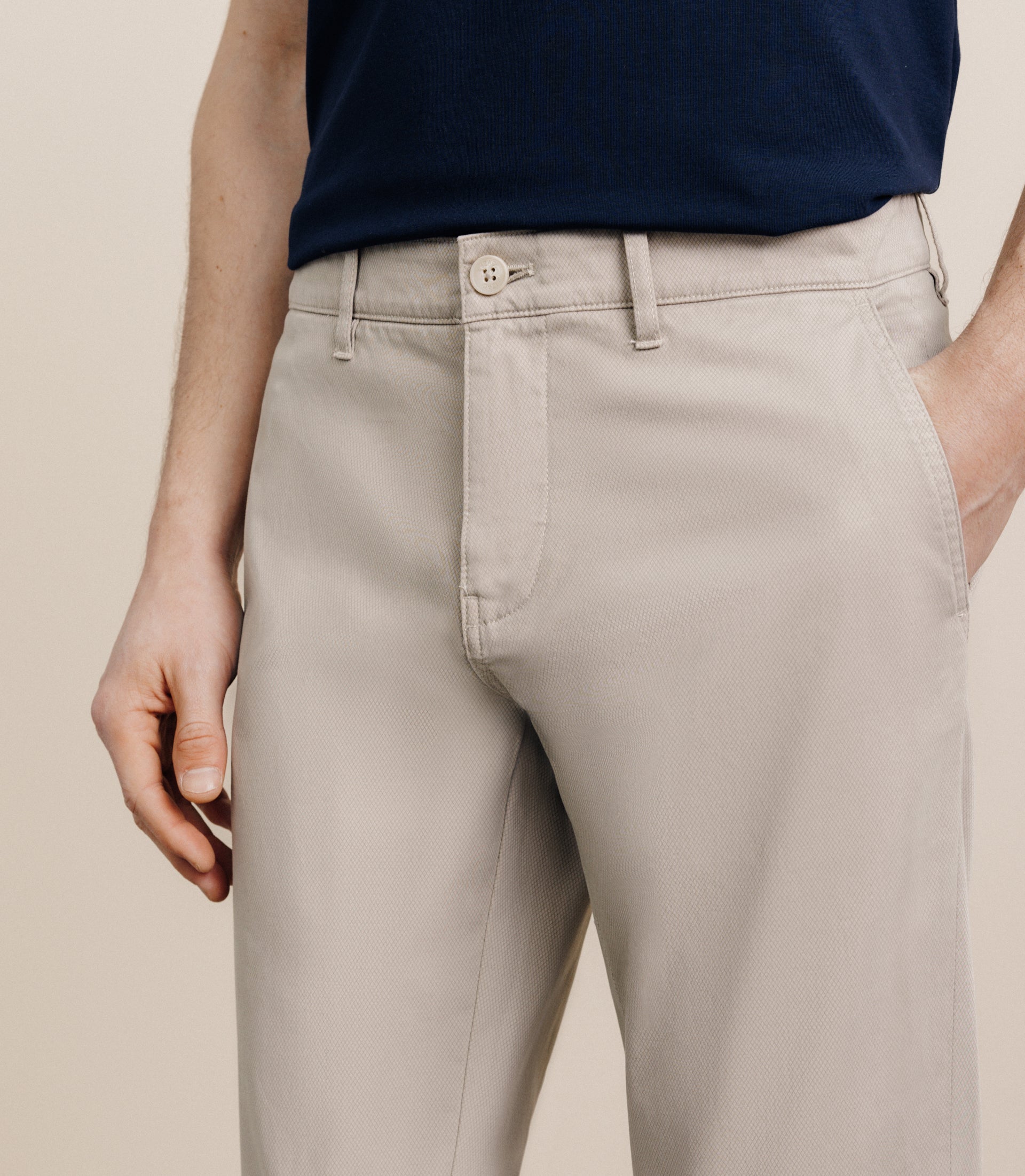 Pantalon imprimé beige - IZAC