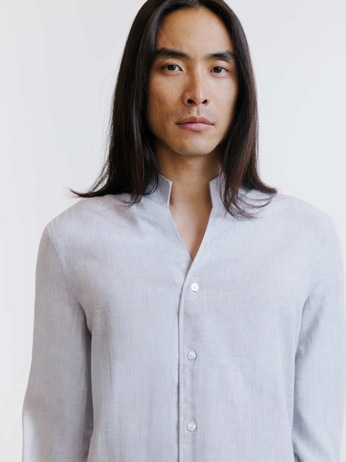 Chemise en flanelle grise - IZAC