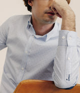 Chemise 100% coton imprimée ciel - IZAC