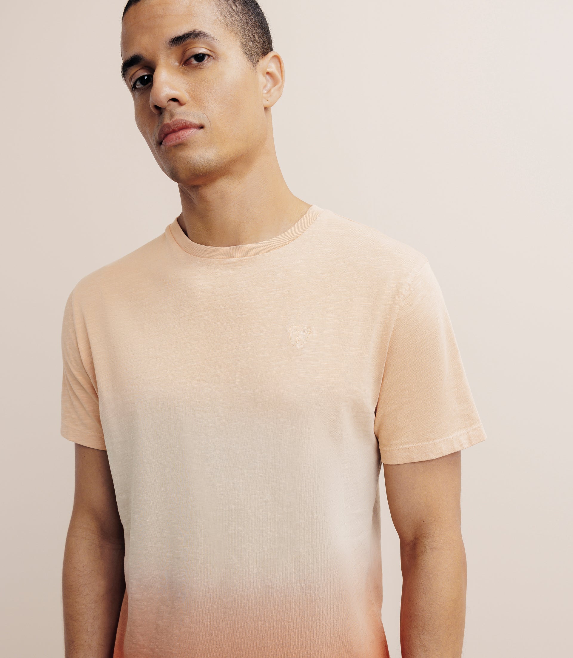 T-shirt tye & dye pêche - IZAC