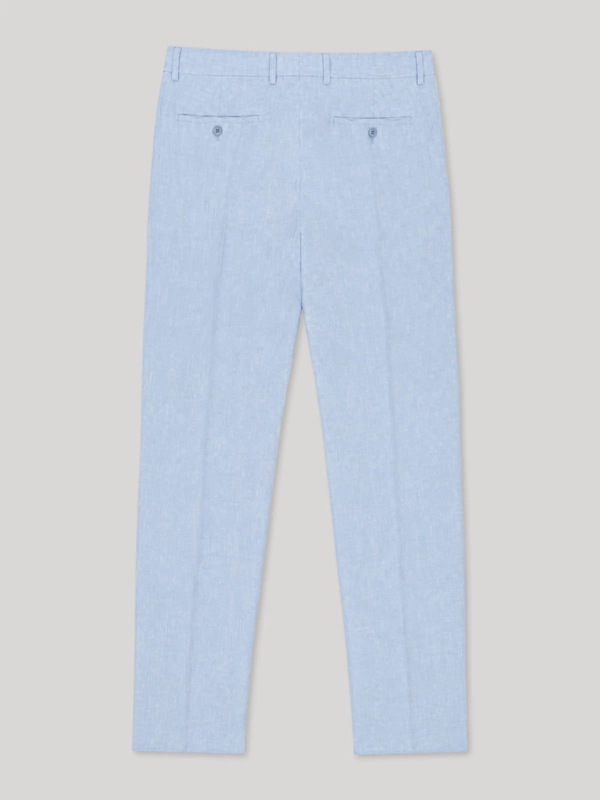 Pantalon ville 100% lin bleu ciel - IZAC