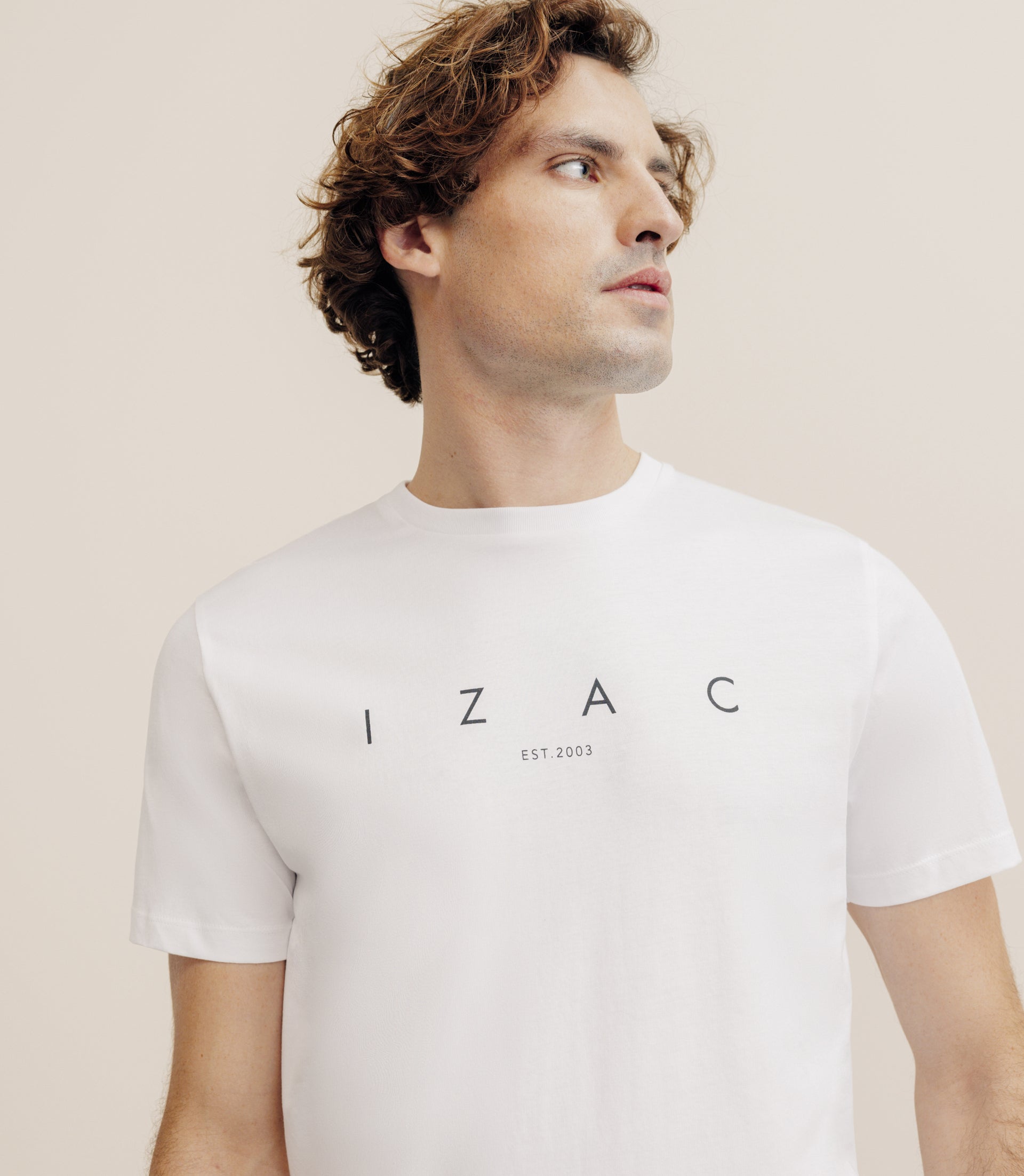 T-shirt imprimé blanc - IZAC