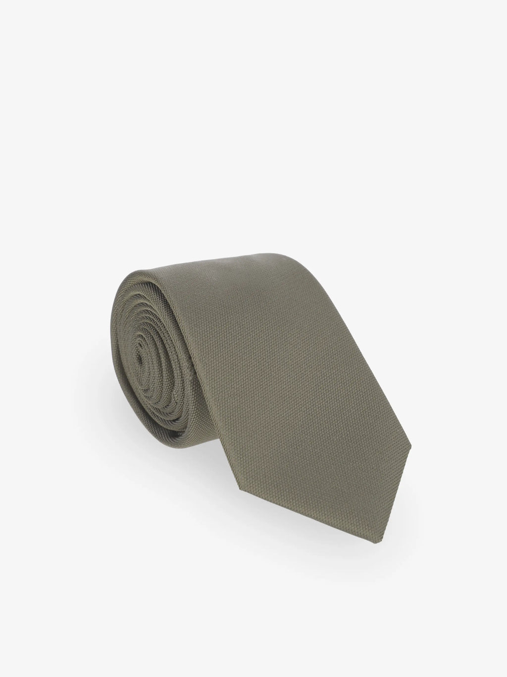 Cravate unie taupe - IZAC