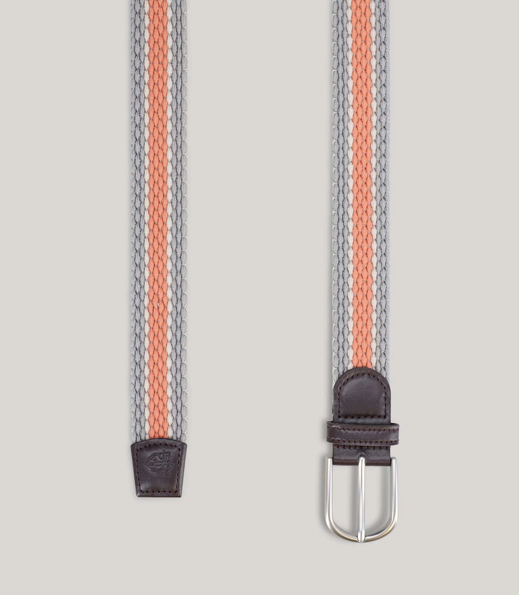 Ceinture tressée taupe - IZAC