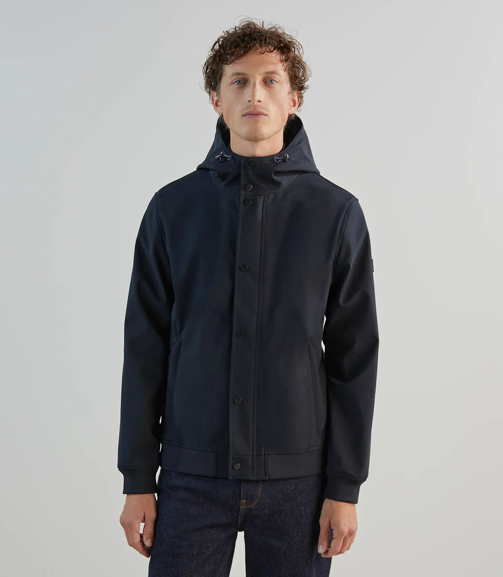 Blouson à capuche marine - IZAC