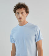 T-shirt col rond bleu ciel - IZAC