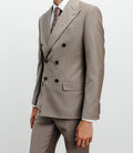 Costume croisé taupe - IZAC