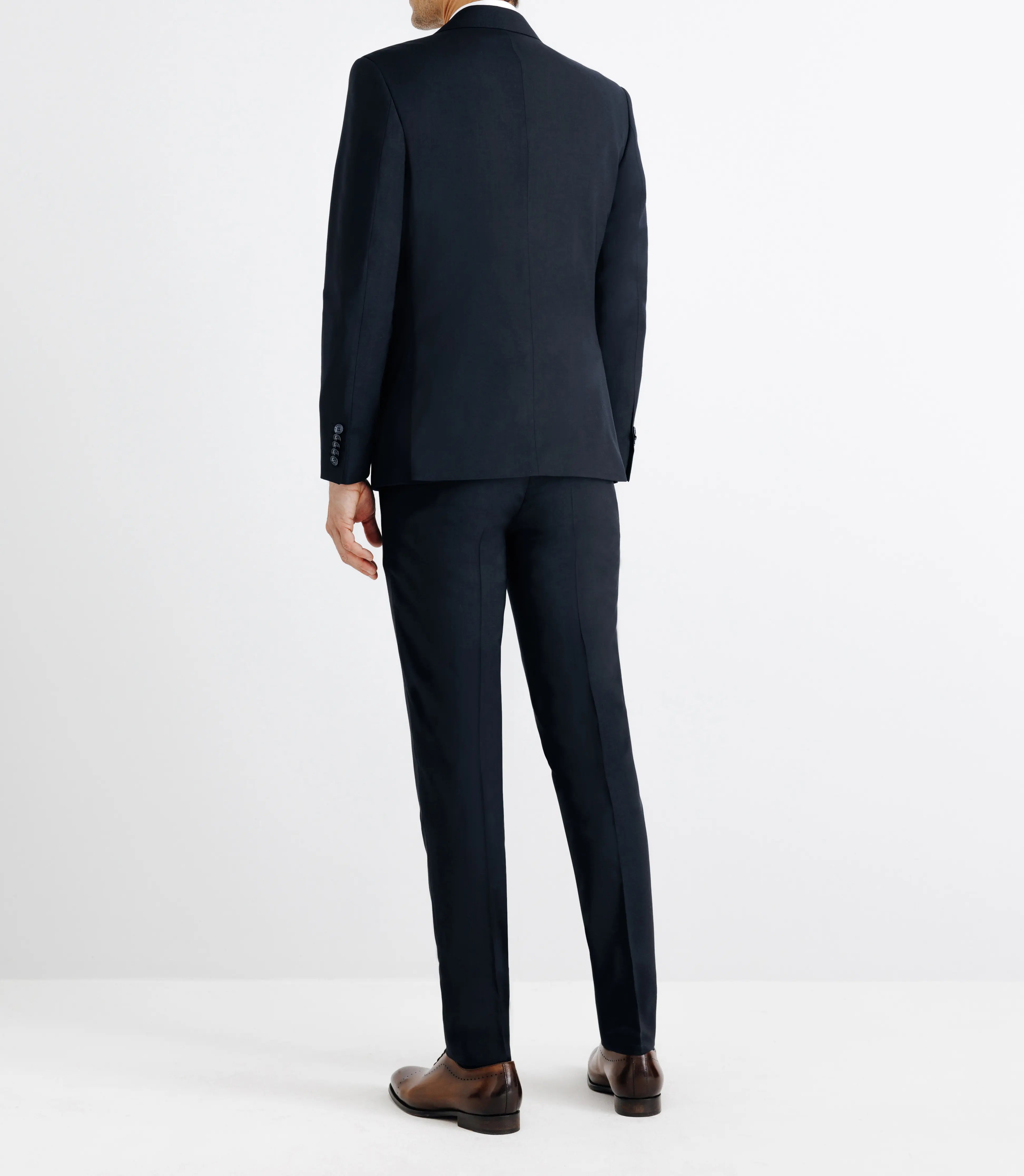 Costume 2 boutons en laine marine - IZAC