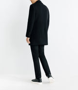 Manteau croisé noir - IZAC