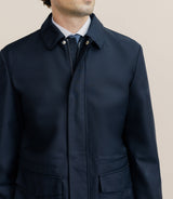 Parka courte 2 poches marine - IZAC