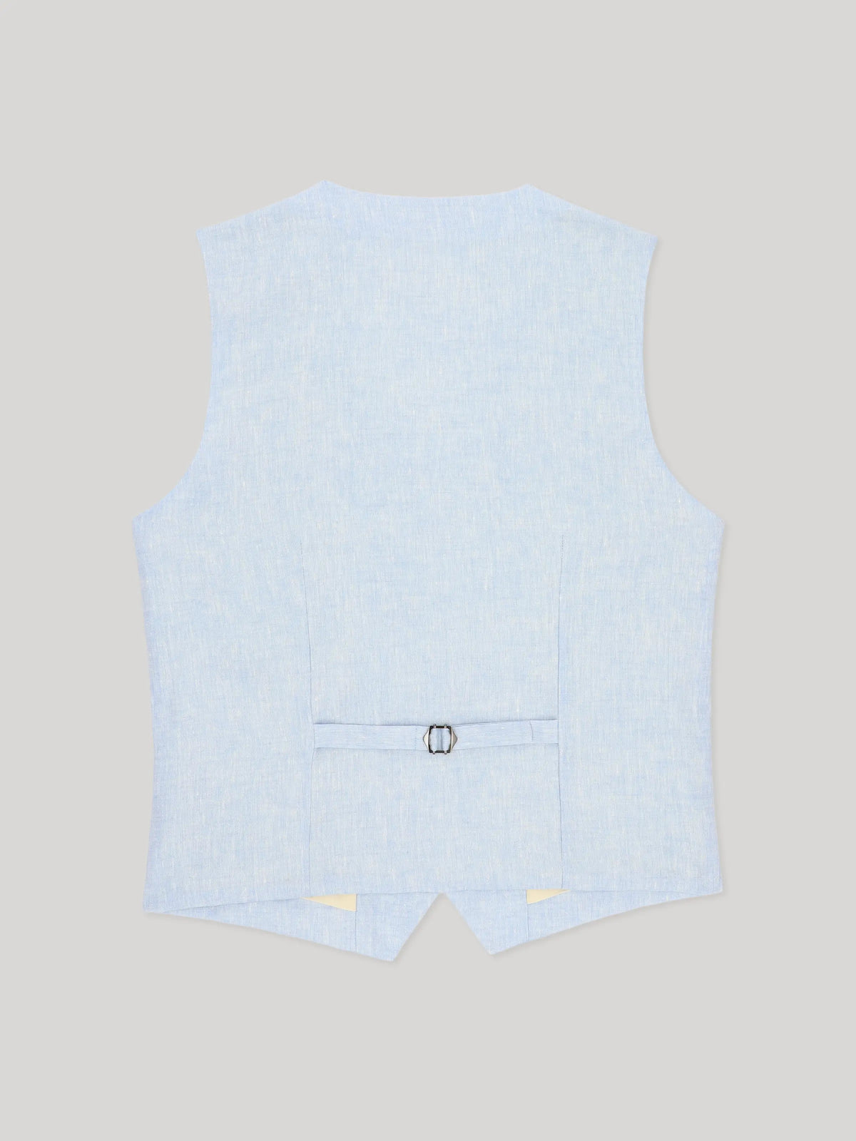 Gilet ville 100% lin bleu ciel - IZAC