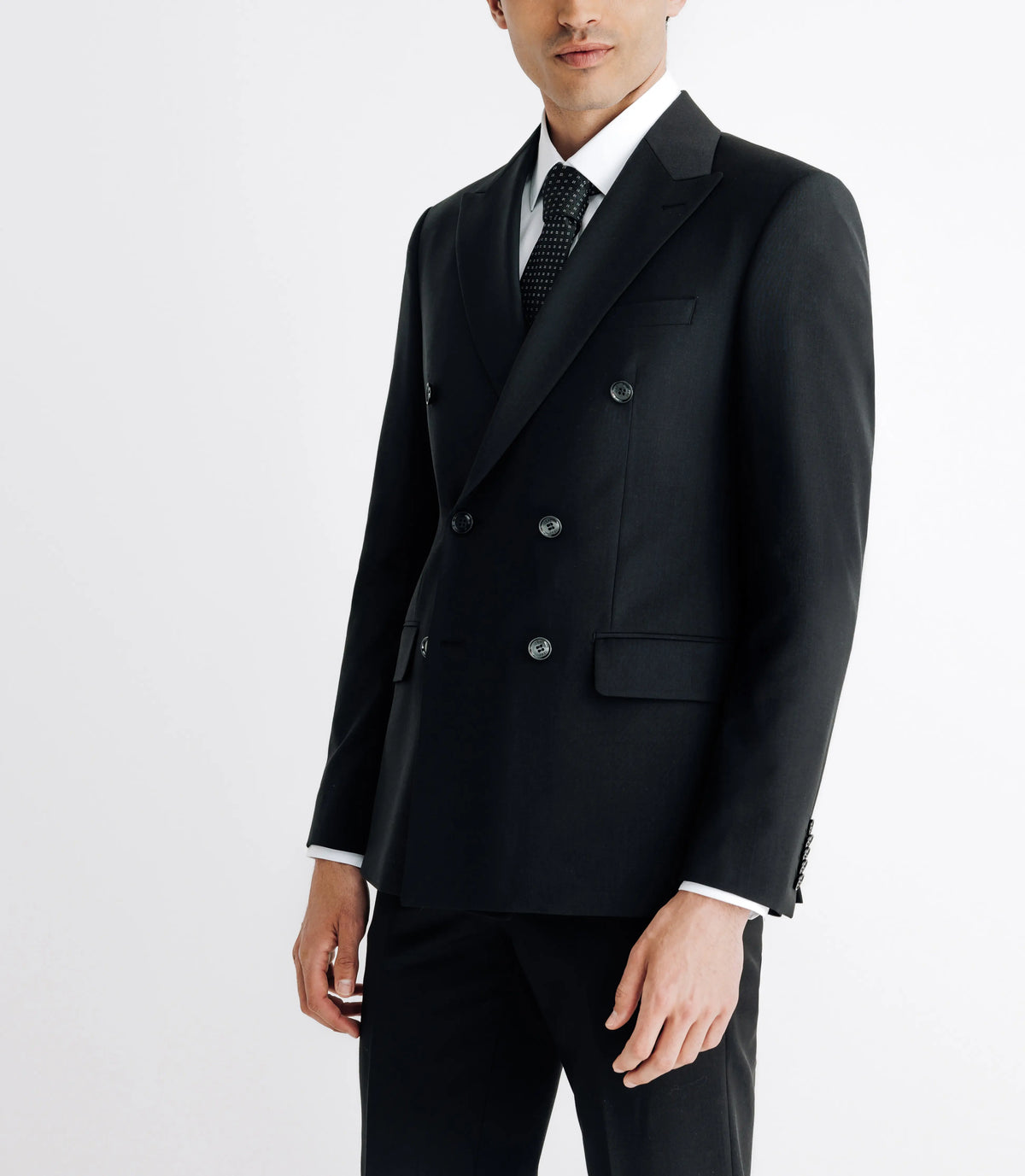 Costume croisé noir - IZAC