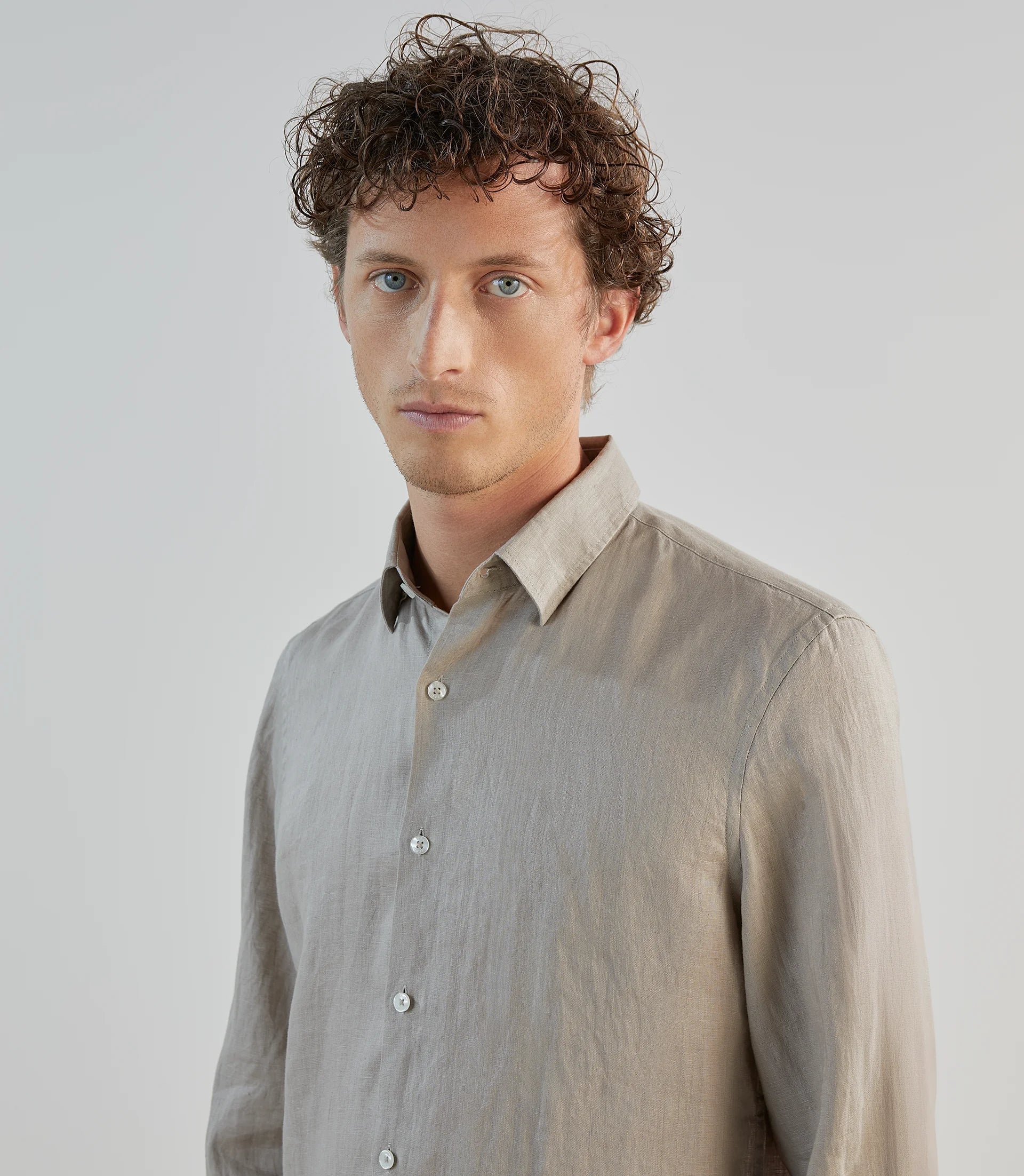Chemise 100% lin sable - IZAC