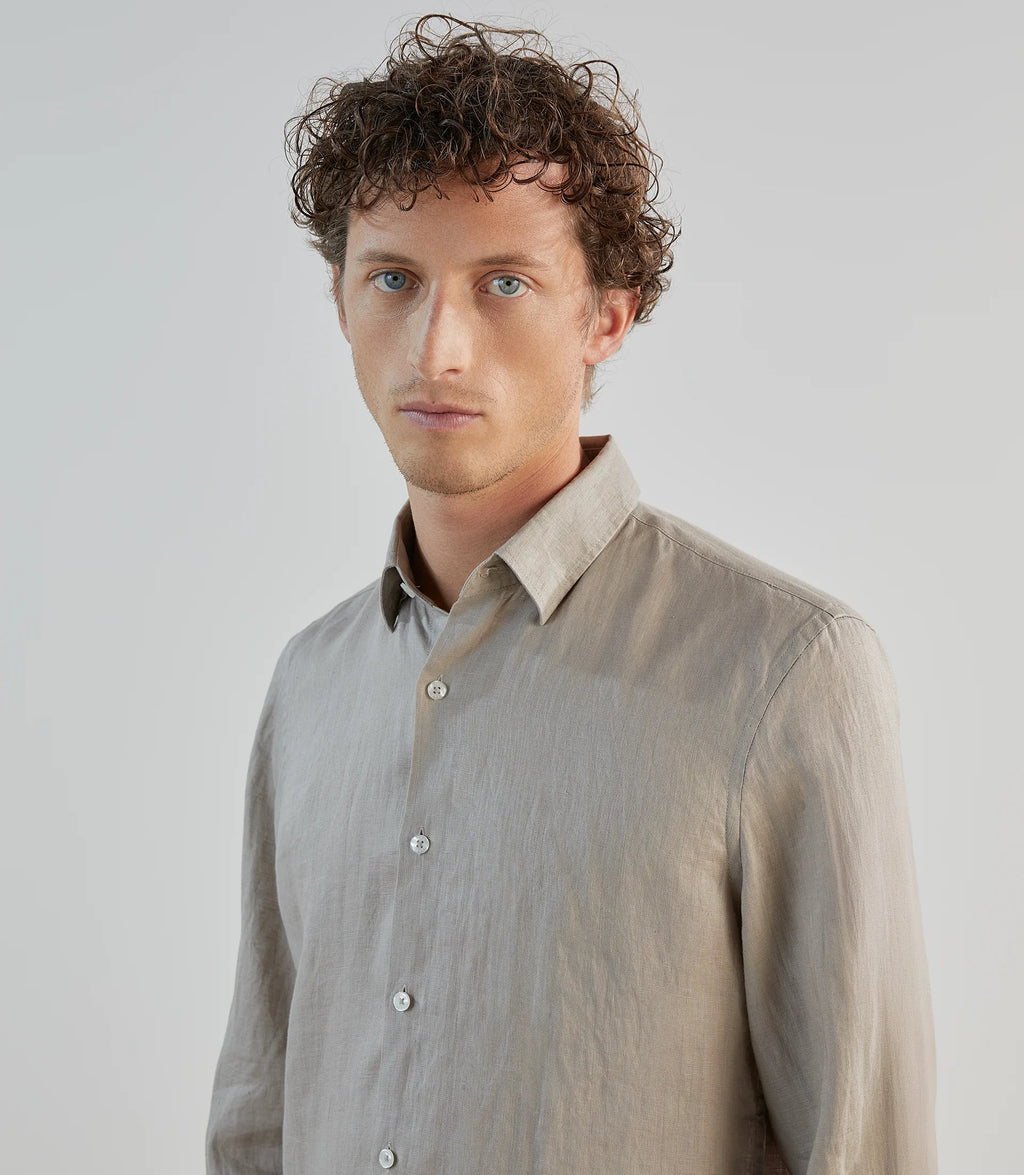Chemise 100% lin sable - IZAC
