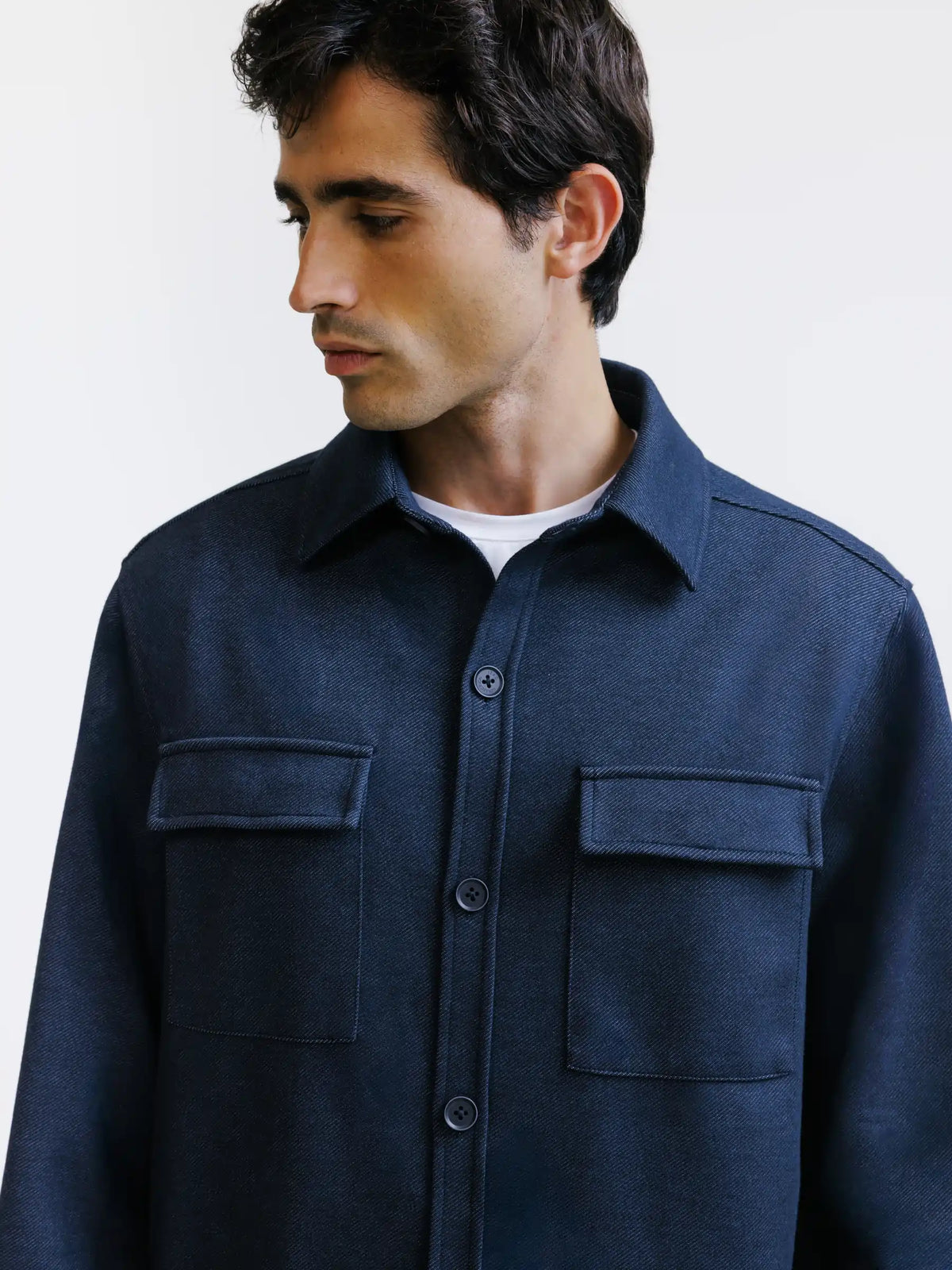 Surchemise casual marine - IZAC