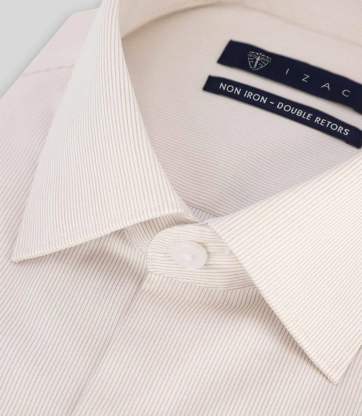 Chemise non iron beige - IZAC