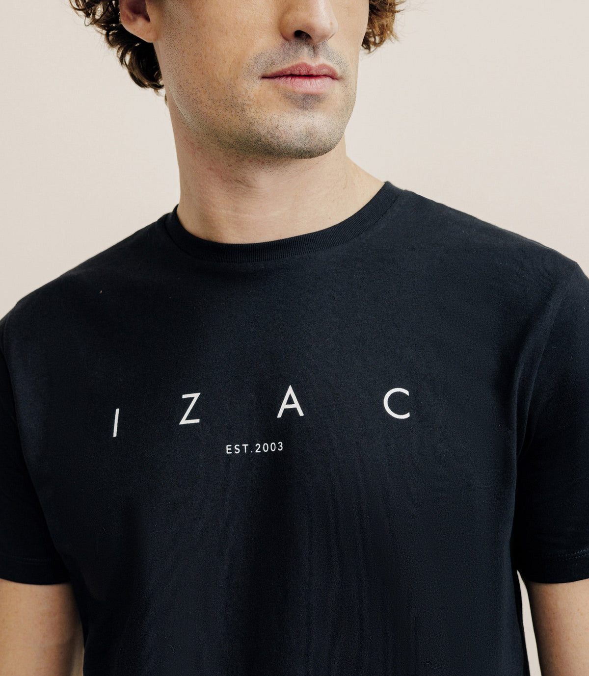 T-shirt imprimé noir - IZAC