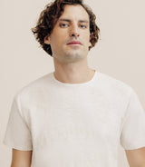 T-shirt manches courte print beige - IZAC