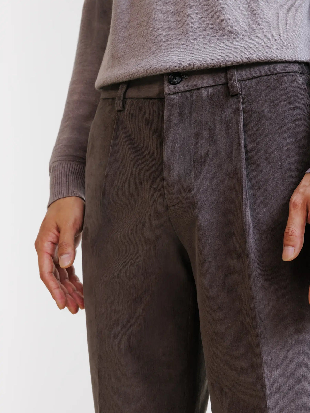 Pantalon en velours châtaigne - IZAC