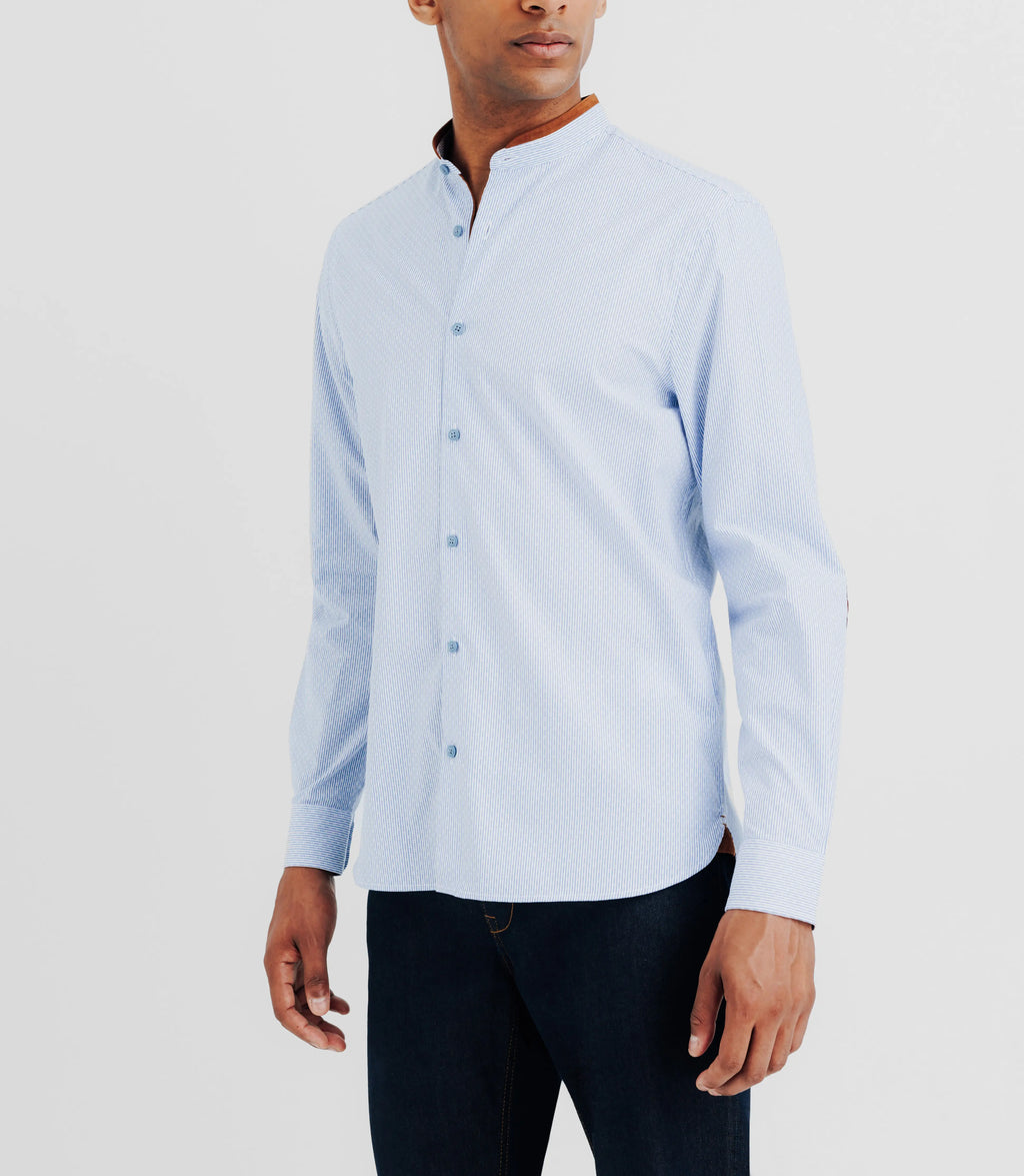 Chemise casual bleue - IZAC