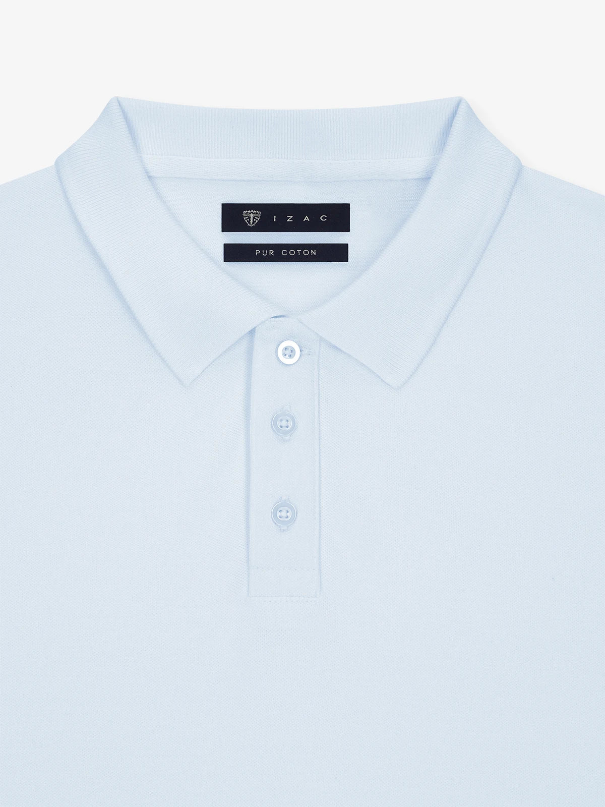Polo boutonné ciel - IZAC