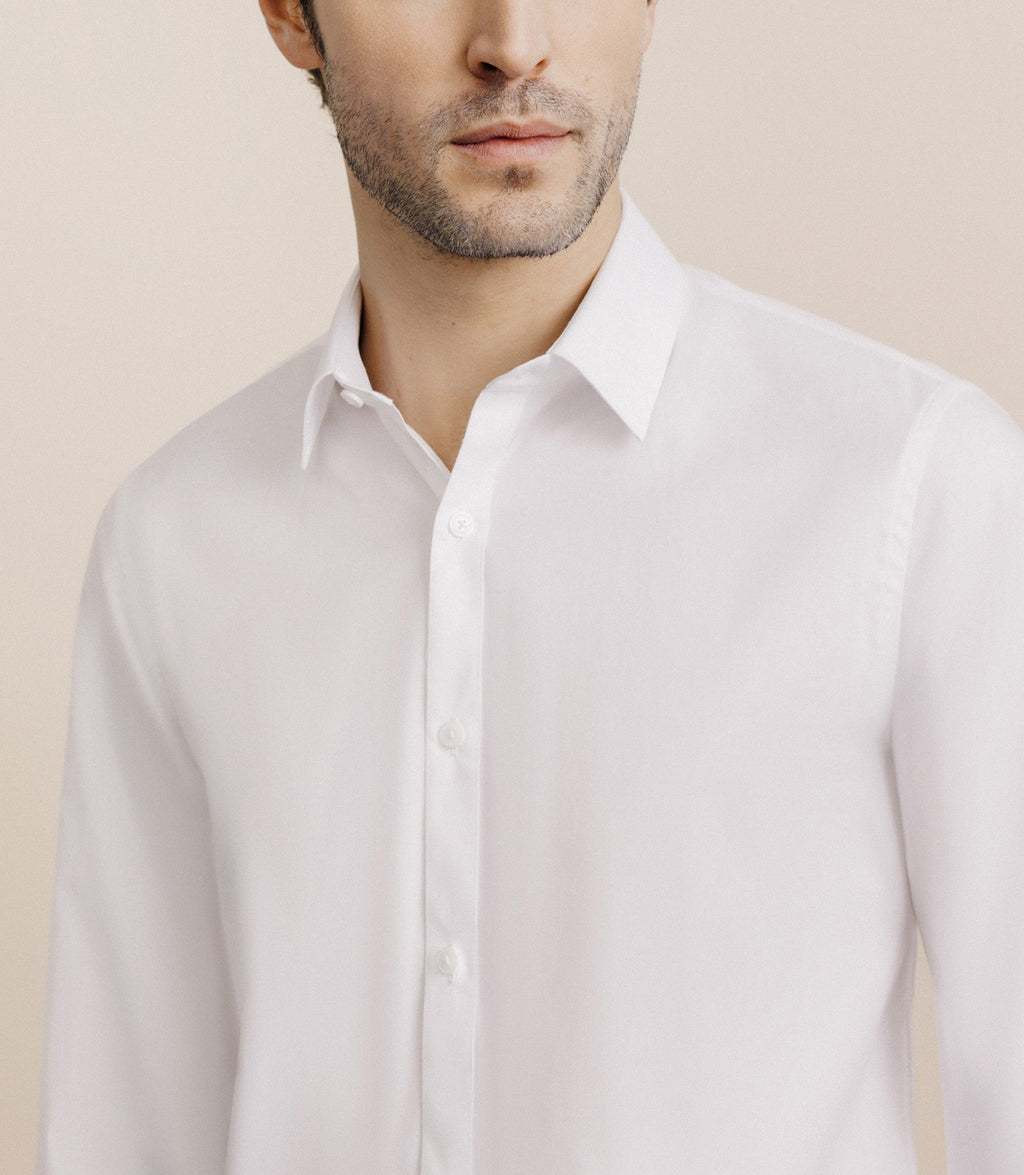 Chemise col français blanche - IZAC
