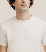 T-shirt manches courte print beige - IZAC