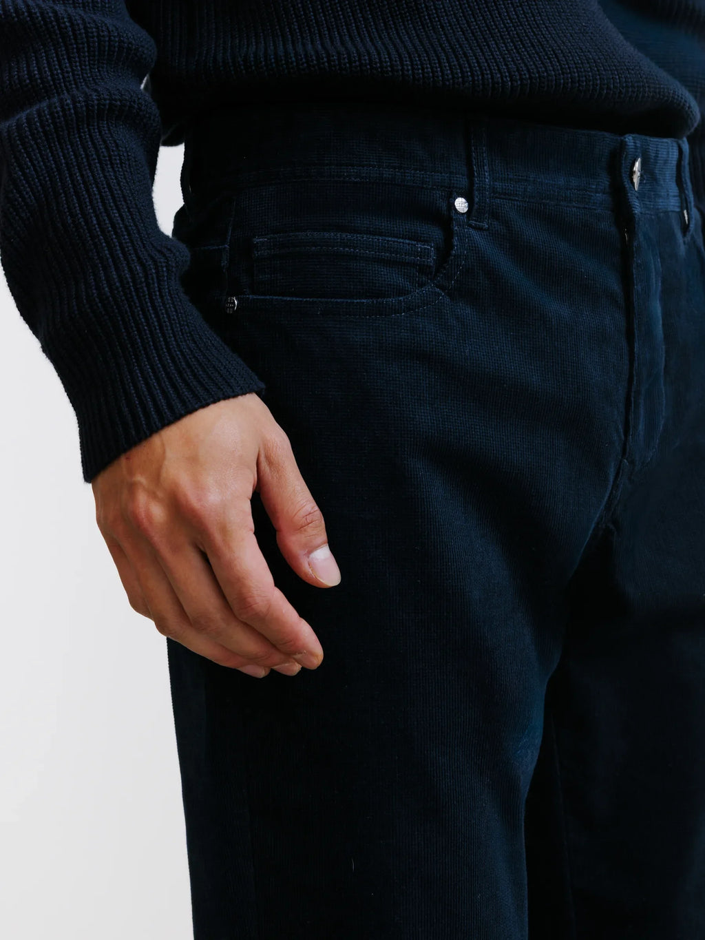 Pantalon en velours marine - IZAC