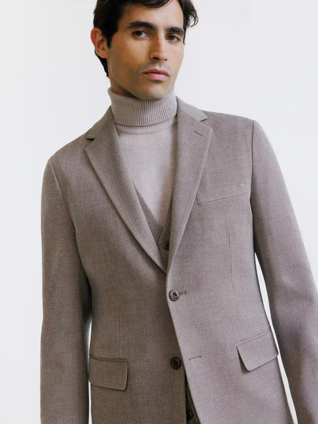 Veste 2 boutons beige - IZAC