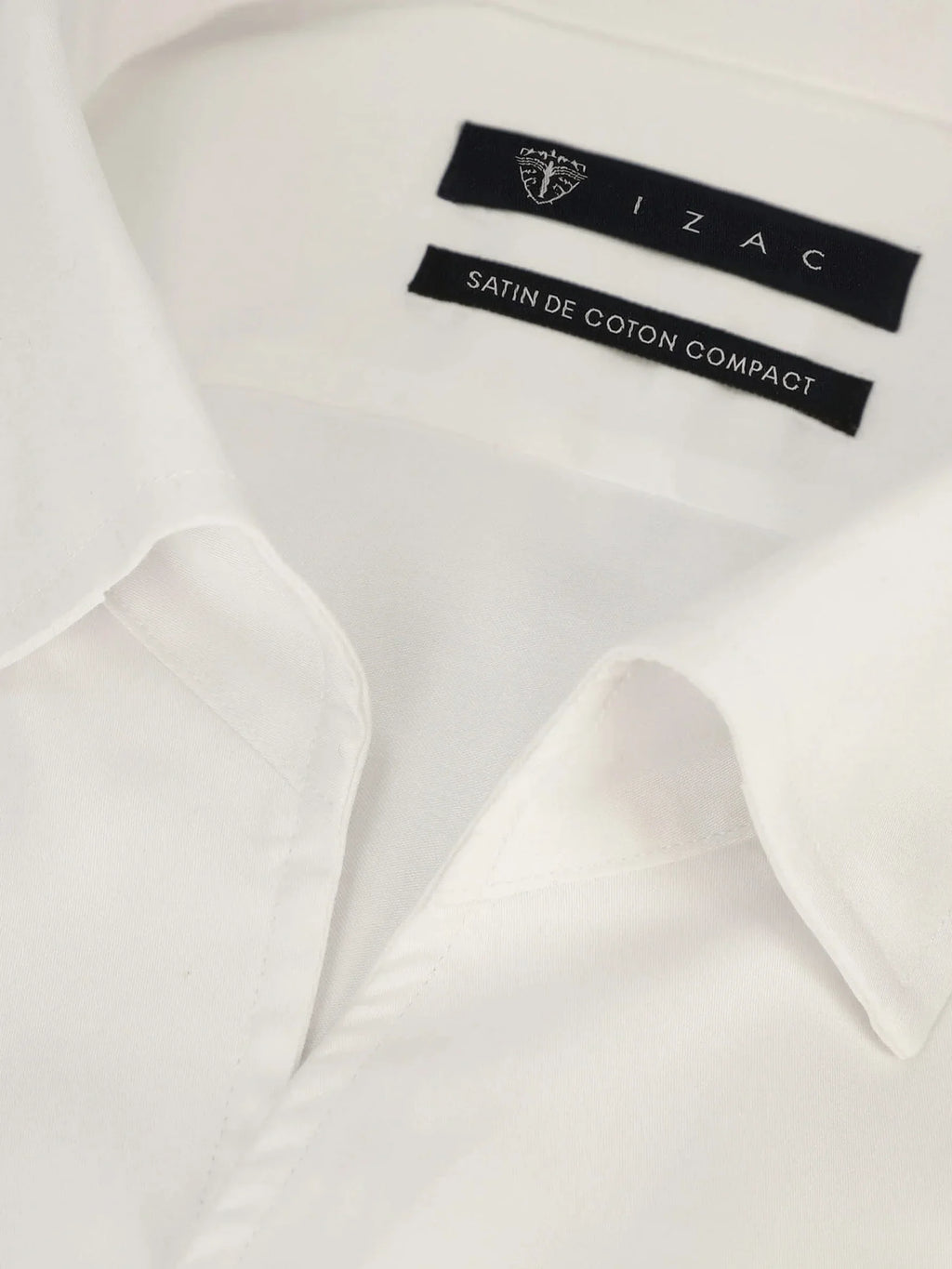 Chemise ville satin écru - IZAC
