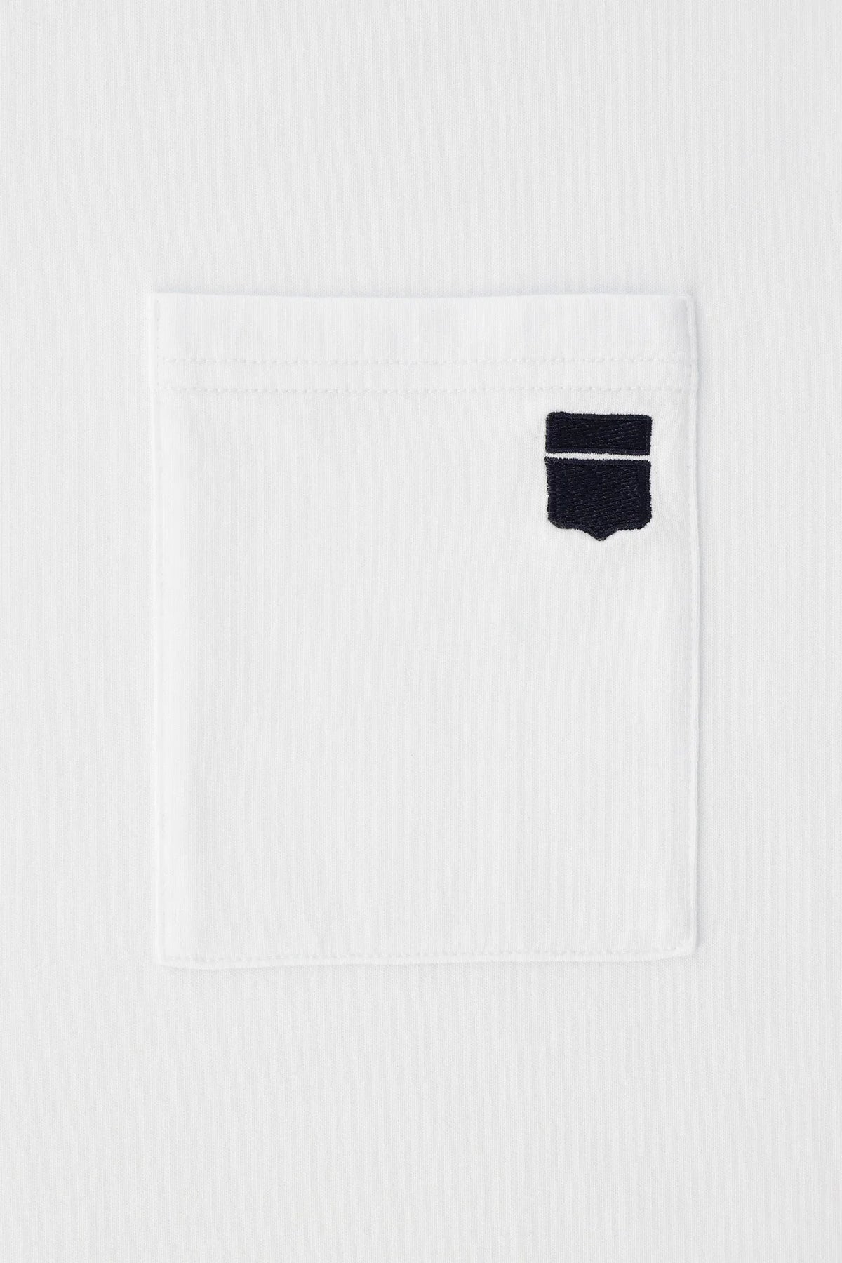 T-shirt col rond blanc - IZAC