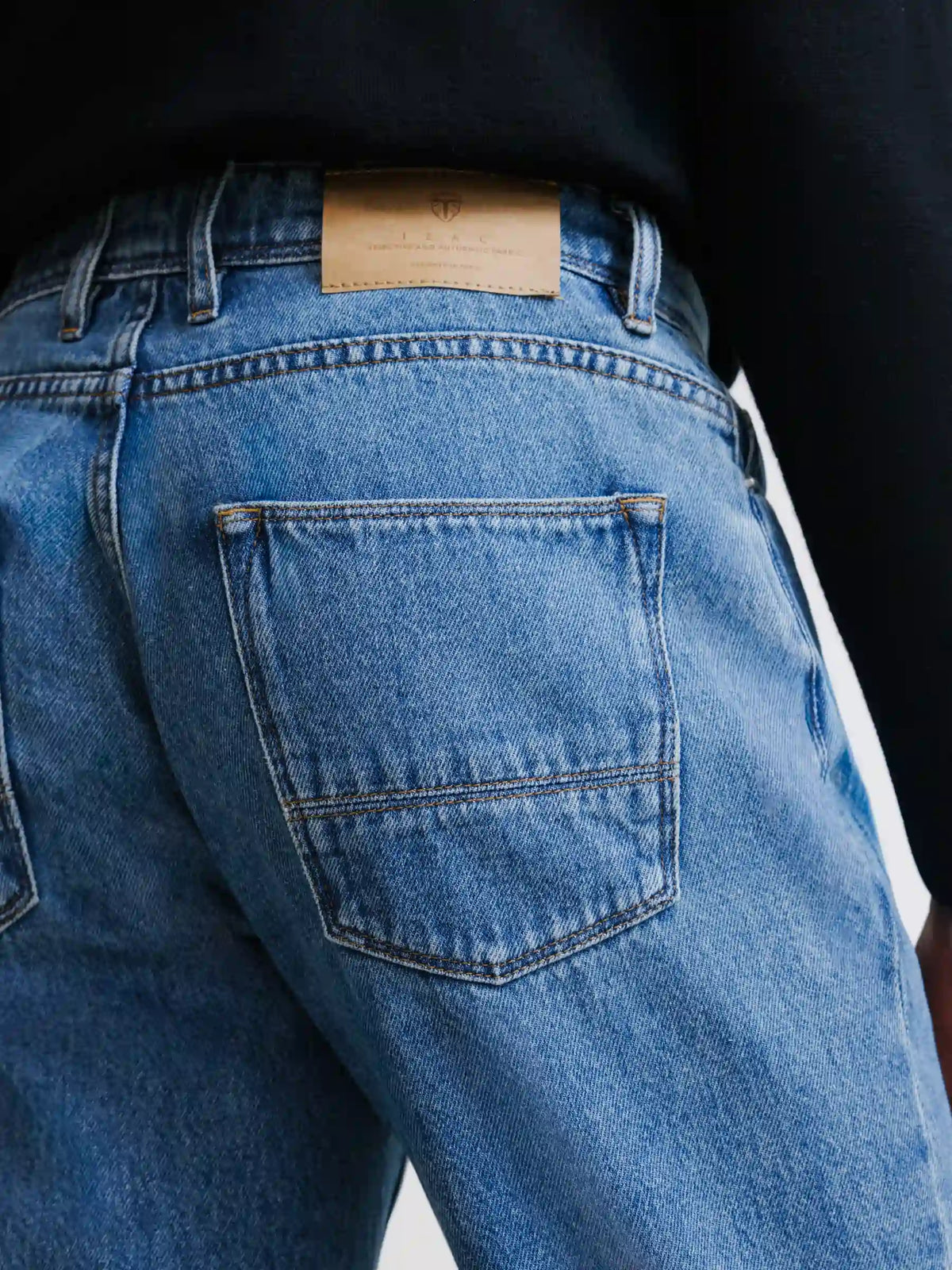 Jean 5 poches regular bleu moyen - IZAC