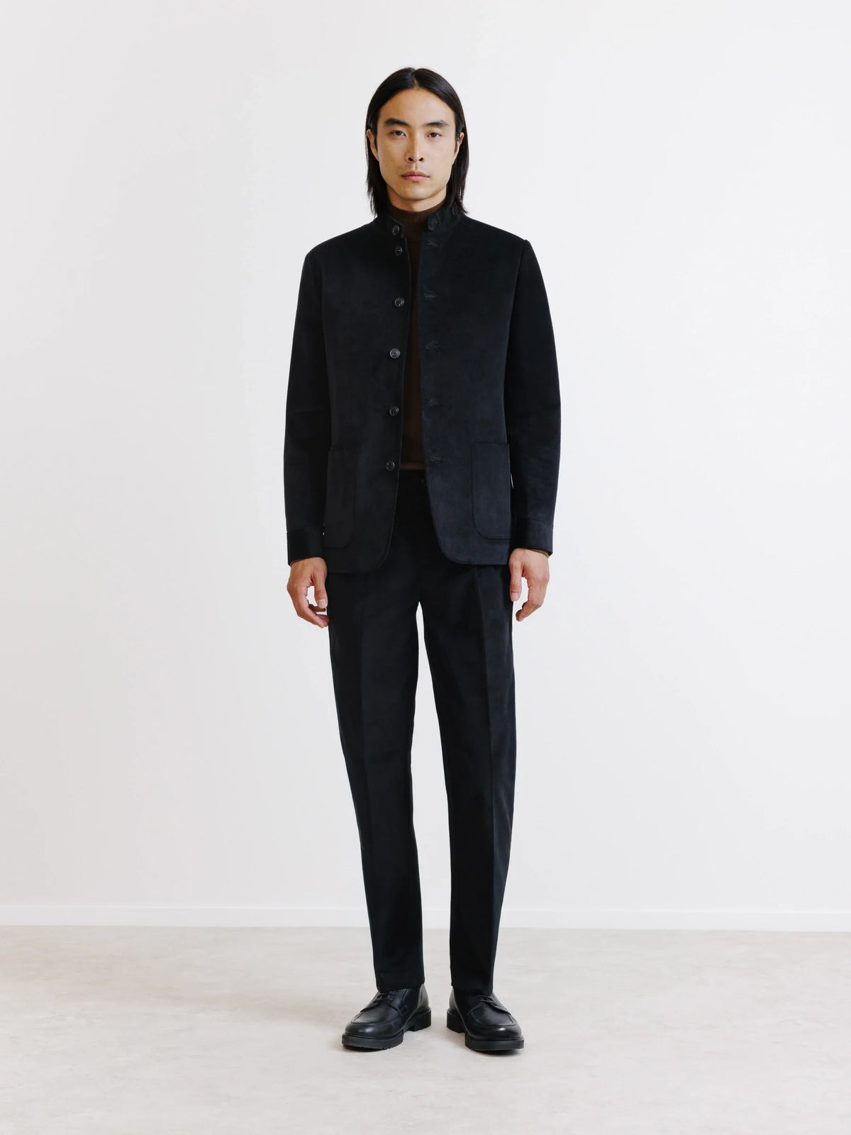 Veste col mao noire - IZAC