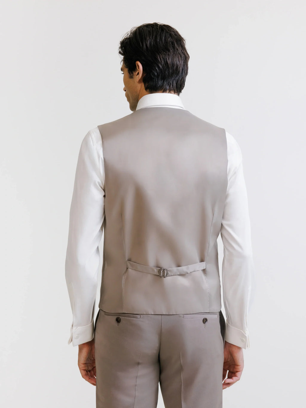 Gilet ville avec laine majoritaire taupe - IZAC