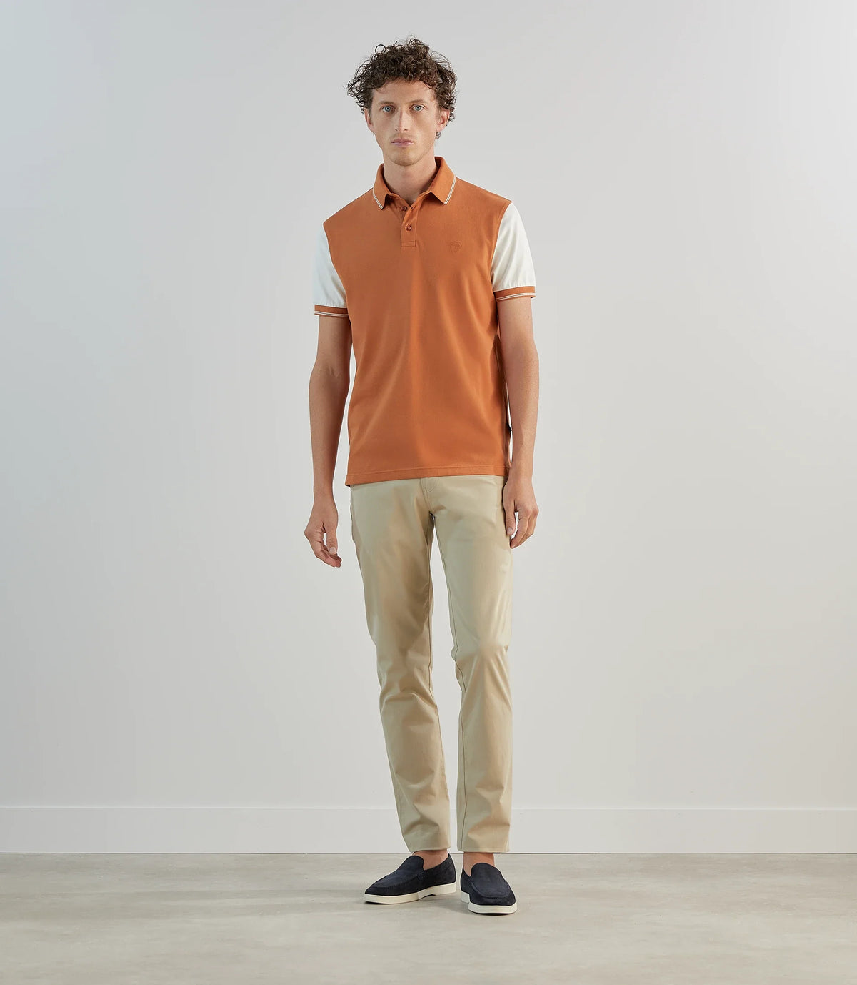 Polo piqué orange - IZAC