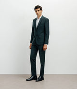 Costume ajusté 2 boutons vert - IZAC