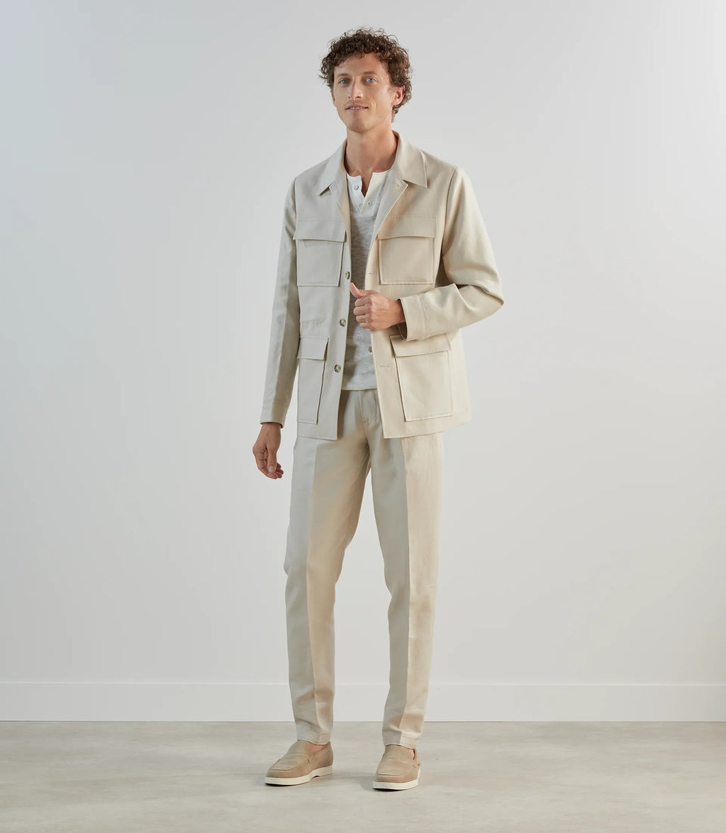 Veste casual saharienne beige - IZAC