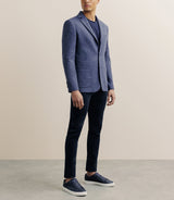 Veste casual 2 boutons bleue - IZAC